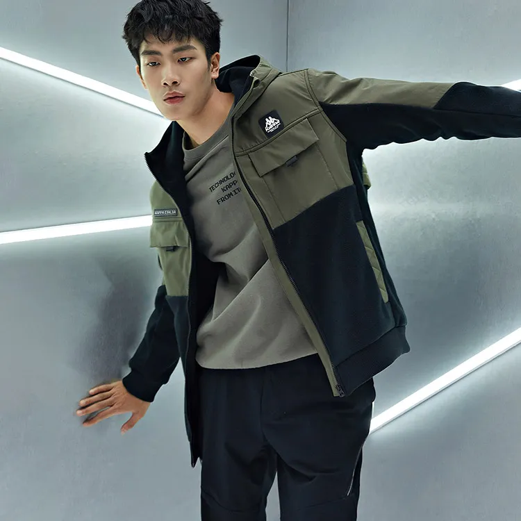 Kappa Colorblock Hooded Puffer Jacket Men's-9