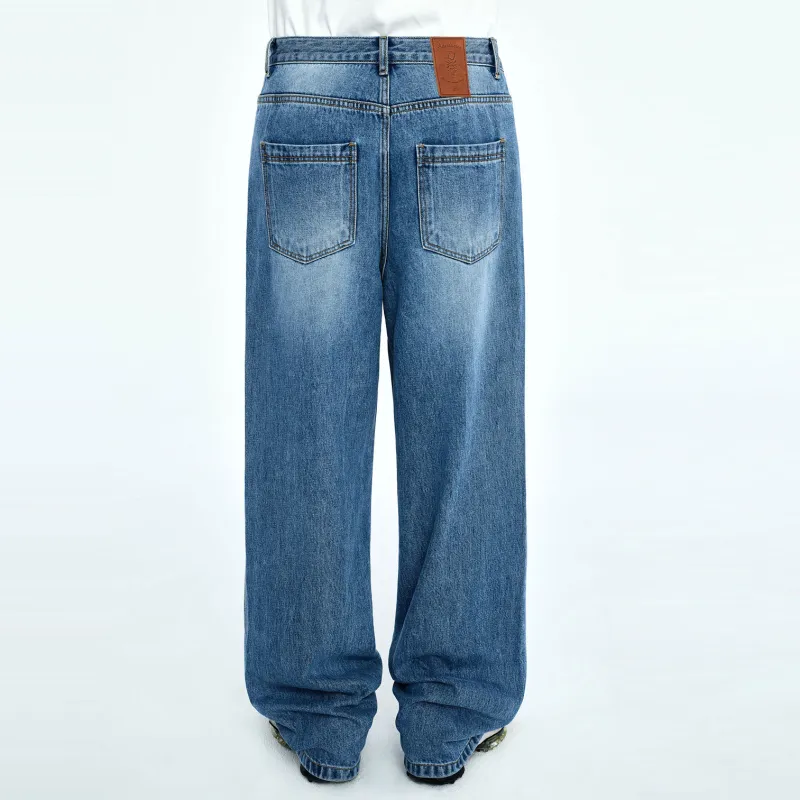 ADER ERROR ADER ERROR Through Editism Series Jeans Women's Denim Blue-5