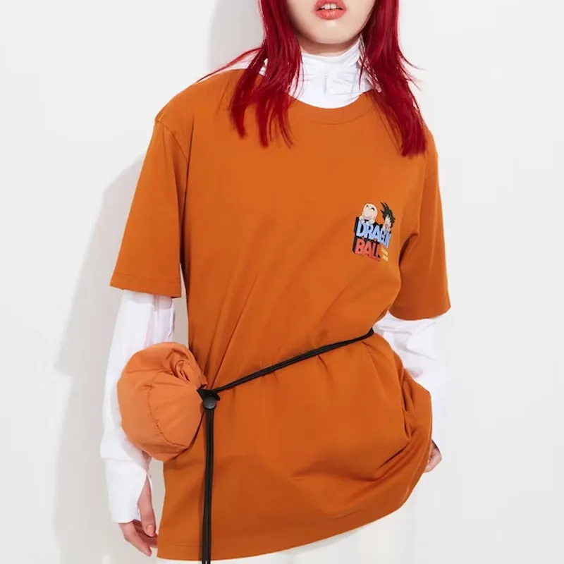 UNIQLO x LONGZHU,LIANMINGKUAN SS23 T Shirt Unisex Orange-4