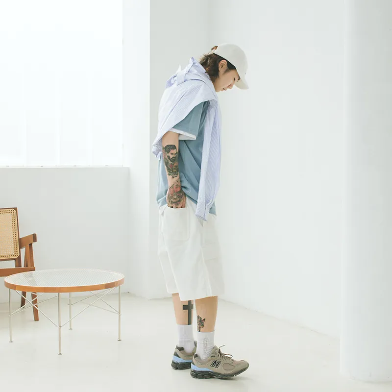 ROARINGWILD SS21 Loose Fit Shorts Unisex-3