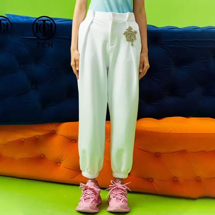 TCH Casual Pants Women's White-1