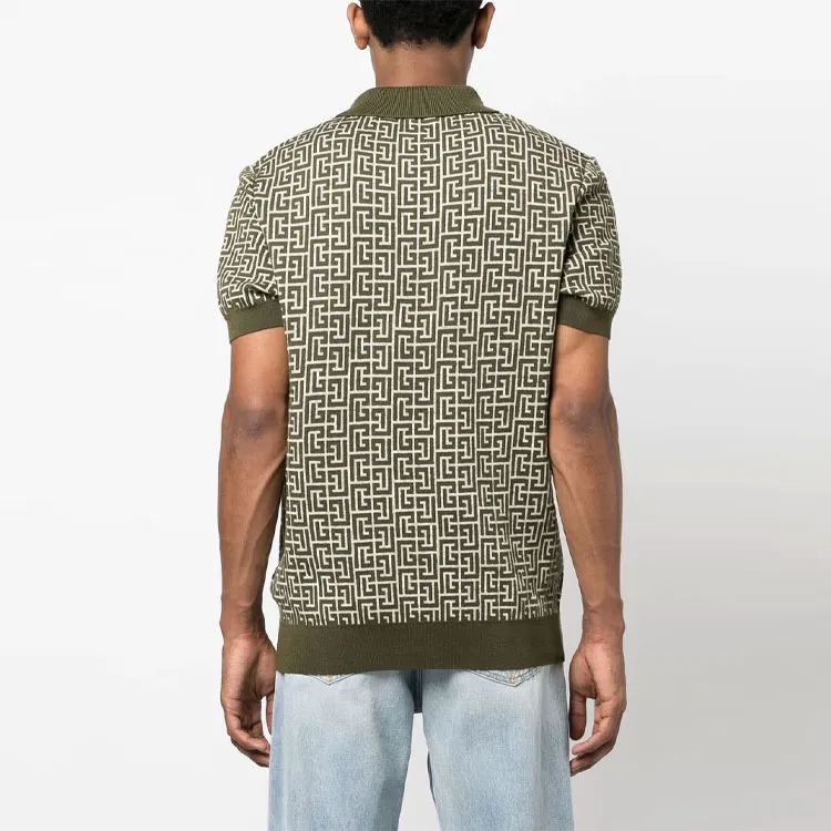 BALMAIN Polo Shirts Men Green-2