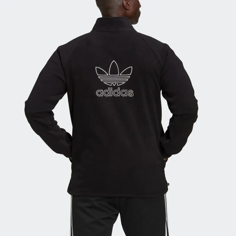 Adidas Originals Adicolor Classics Trefoil Teddy Fleece Jacket-2