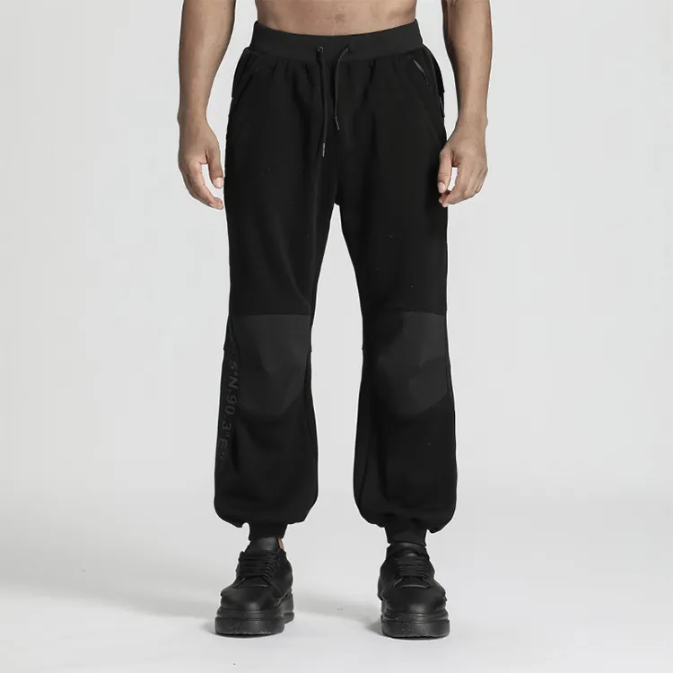 NORVINCY Ribbed Multicolor Knitted Sweatpants Unisex-2