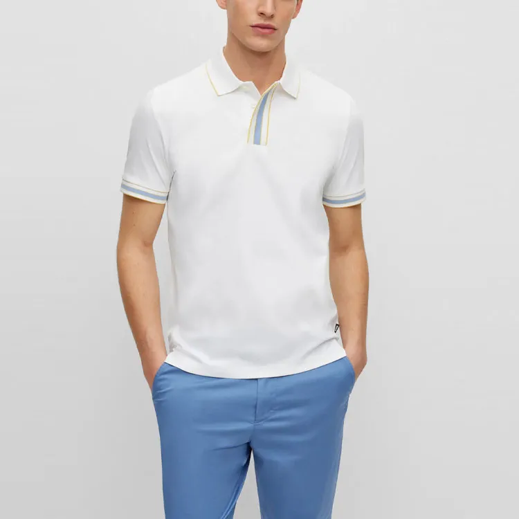 HUGO BOSS Polo Shirts Men White-1