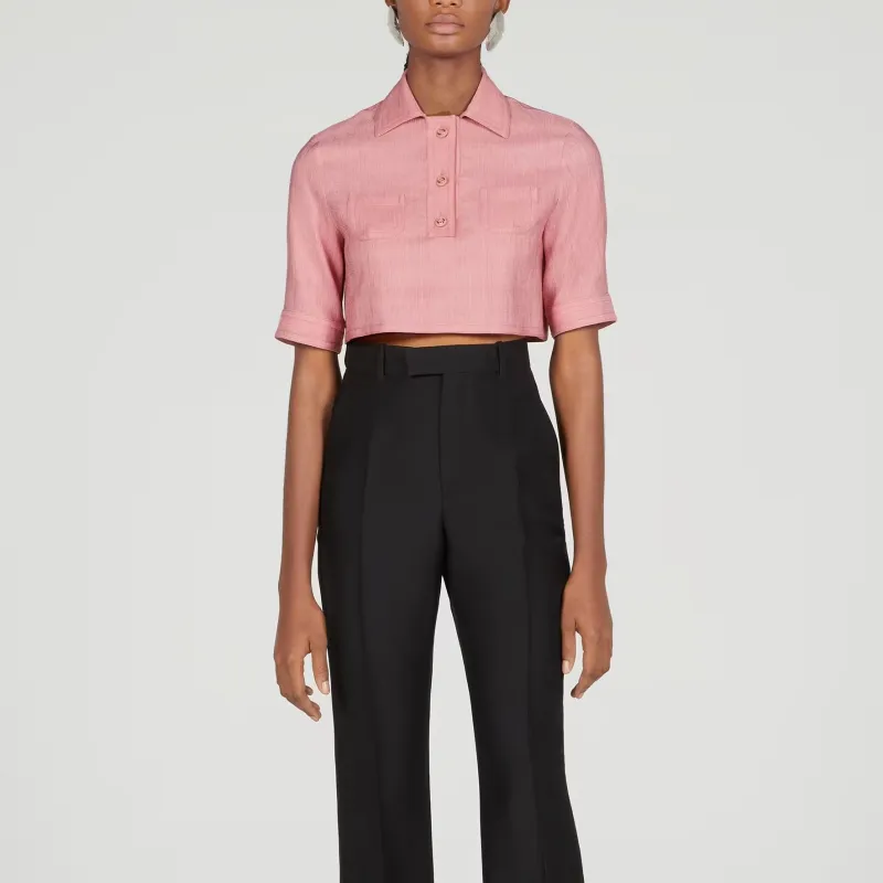 GUCCI Crop Tops Women's Pink-2