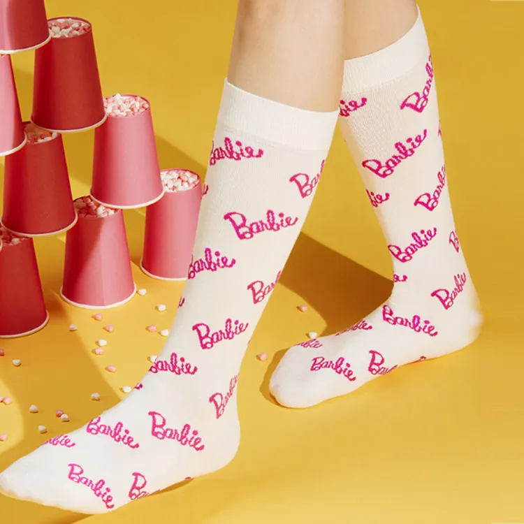 MISS CURIOSITY x Barbie Mid Calf Socks Women's-4
