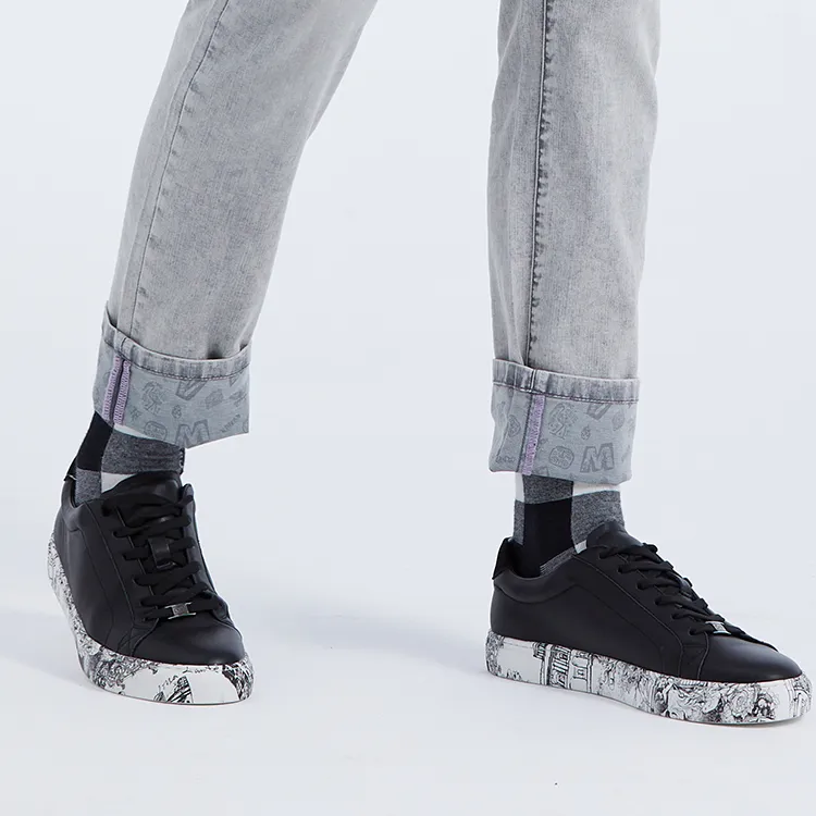DAVID NAMAN Stylish Skateboarding Shoes Men's Black-7