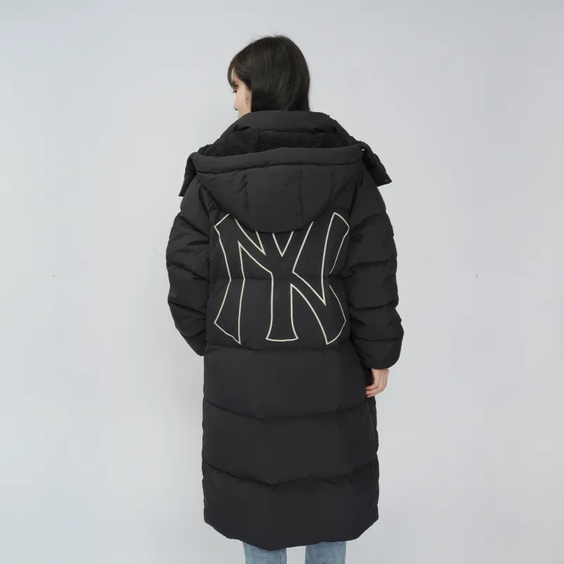 MLB Down Jacket Winter Long Unisex Black-3
