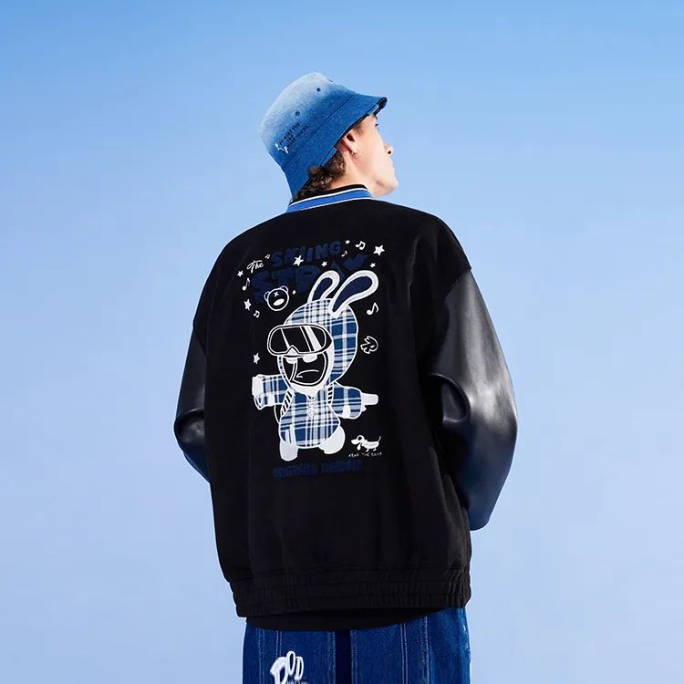 LAMLICKA Baseball Jerseys Unisex Black-3