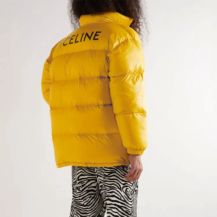 CELINE Logo Printed Zip Up Parka-2
