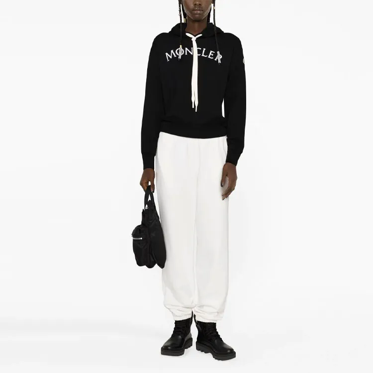 Moncler Logo patch Cotton Track Pants-1