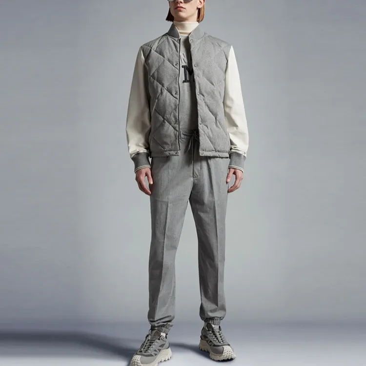 Moncler Knitted Sweatpants Men Gray-1