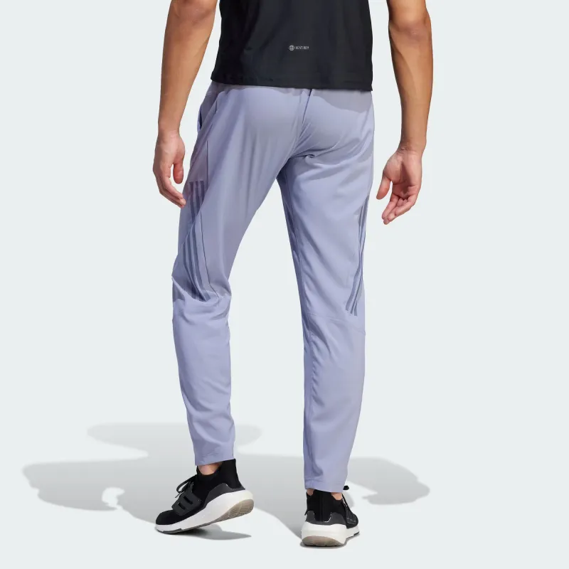 Adidas Gym Sports Pants Men Silver Gray Violet-2