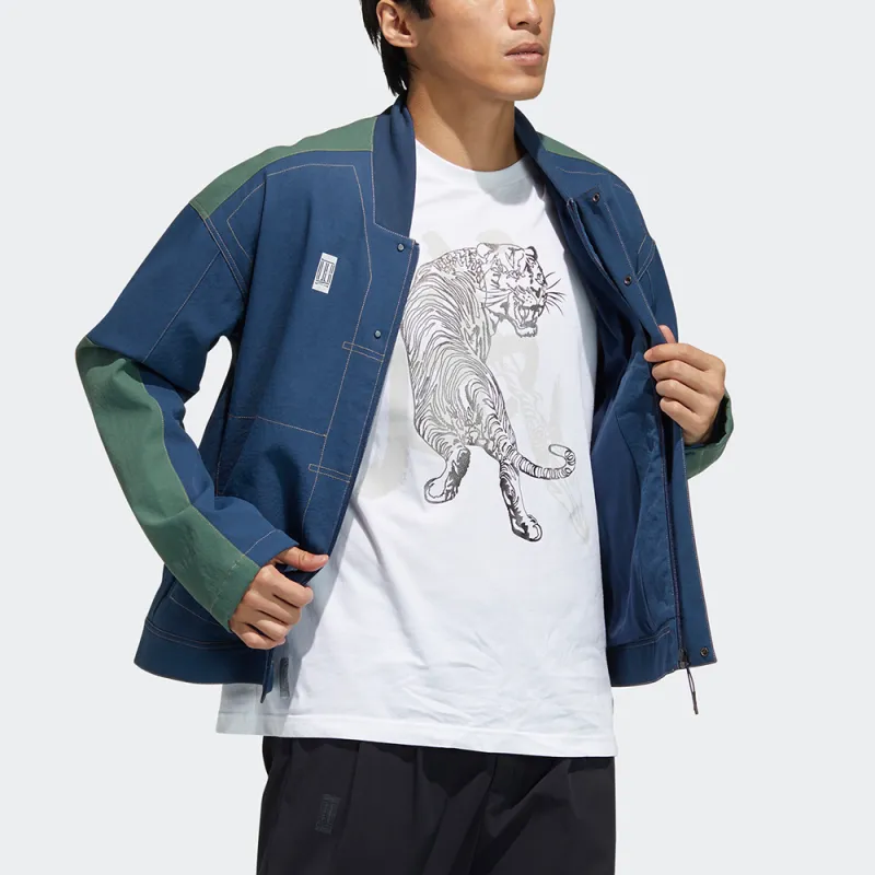Adidas Jackets Men Navy Blue-3