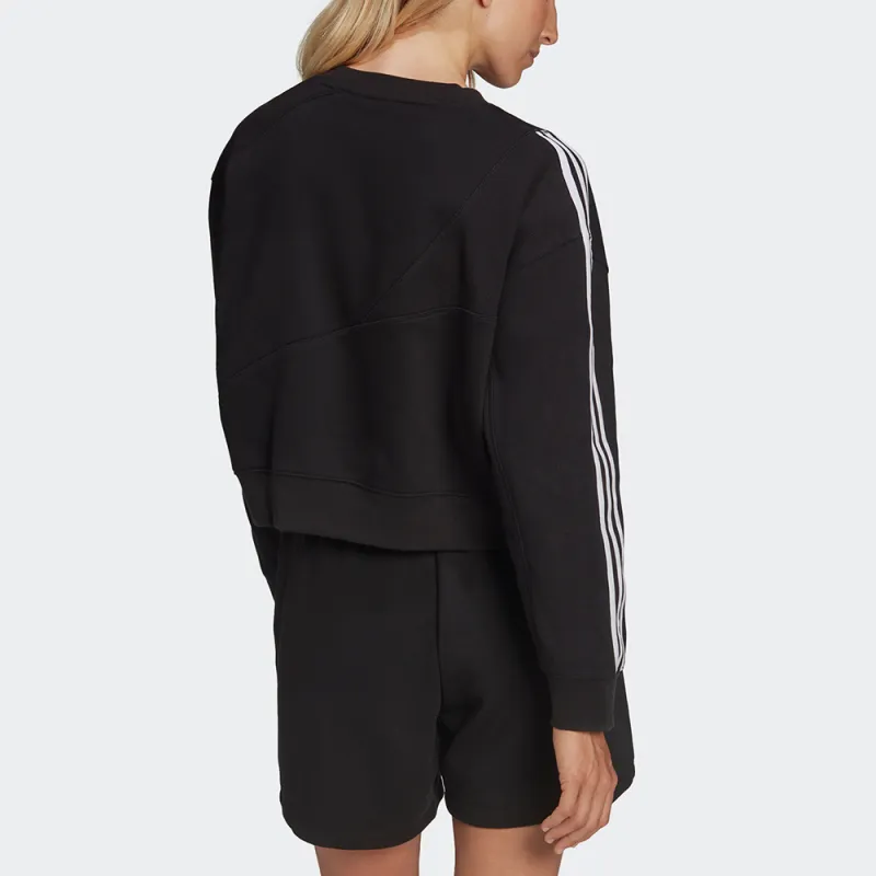 Adidas Originals Logo-print Cropped Sweatshirt-1