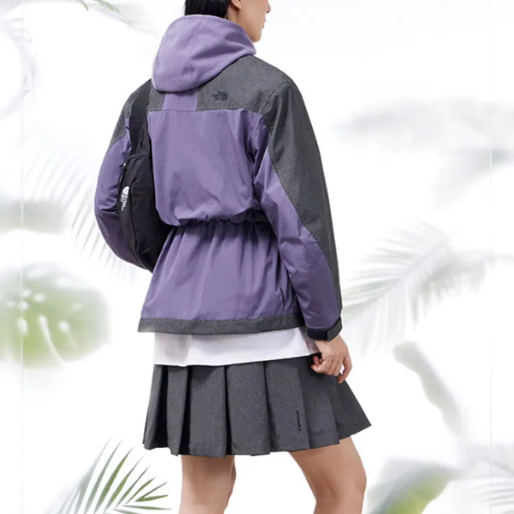 THE NORTH FACE City Outdoor Collection Water Resistant Windproof And Water Repellent Windbreaker Jacket Women's Gray-3