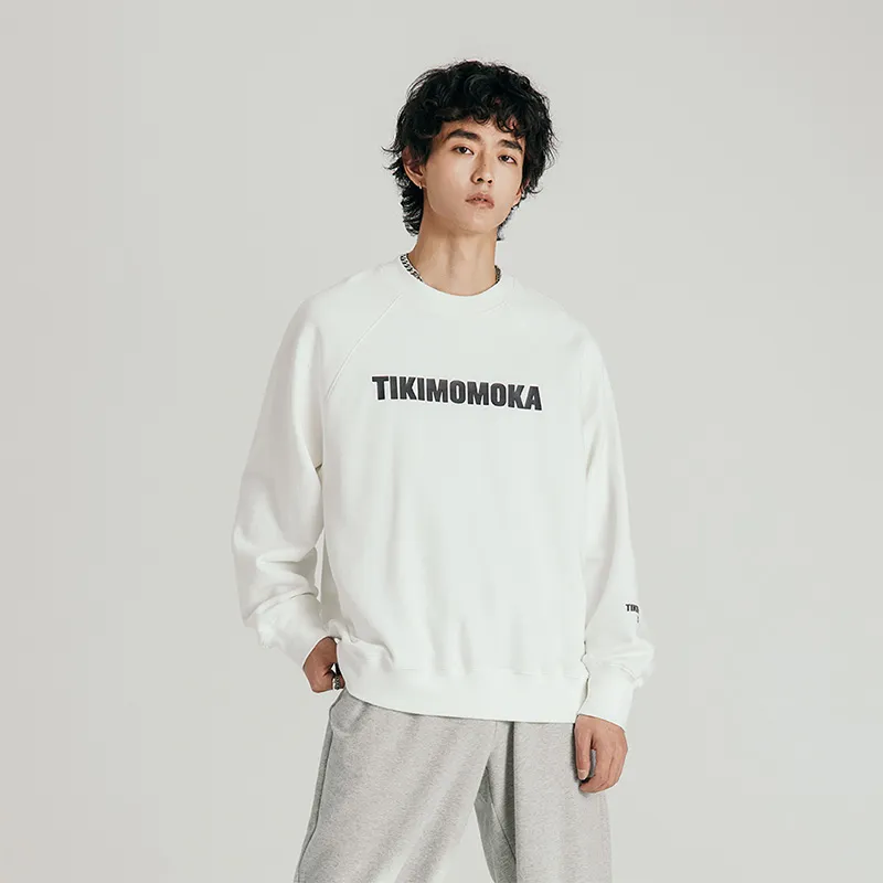 COKEIN x Tikimomoka Autumn And Winter Season Crew Neck Loose Fit Long Sleeved Sweatshirt Unisex Earth Tones-8