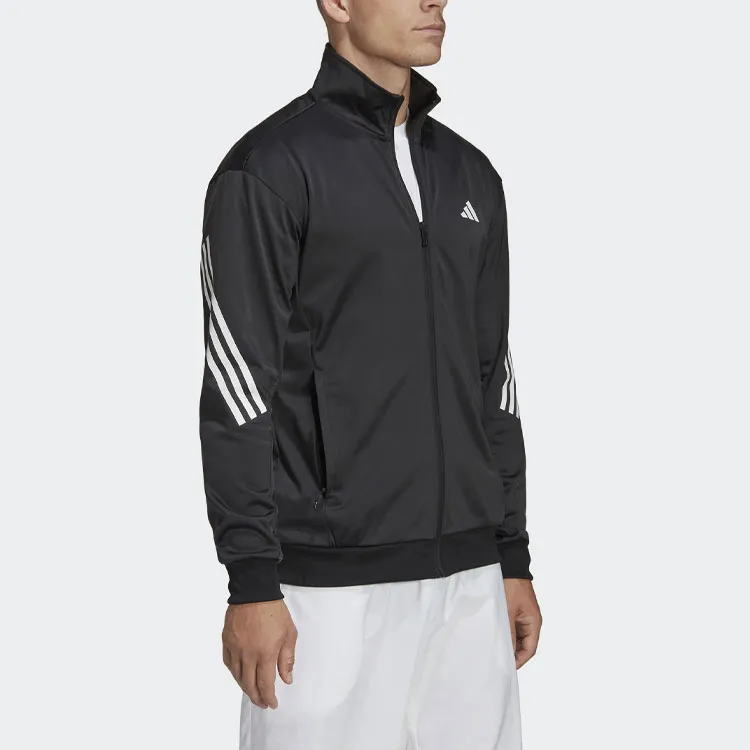 Adidas Free Shipping With AdiClub 3 Stripes Knit Tennis Jacket-3