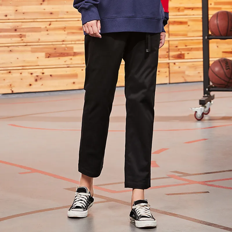 SPALDING Casual Pants Unisex Black-2