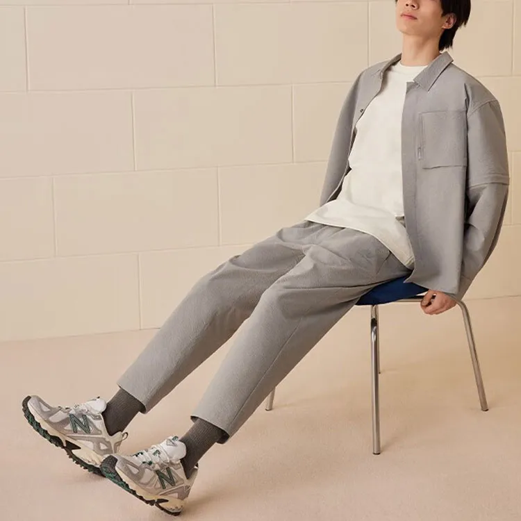New Balance Casual Pants Men Gray-2