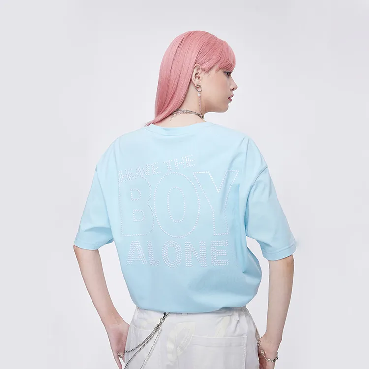 Boy London SS21 Straight T Shirt Unisex Blue-3
