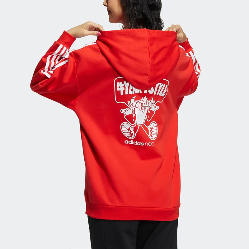 Adidas Neo Sweatshirts Women's Red-2