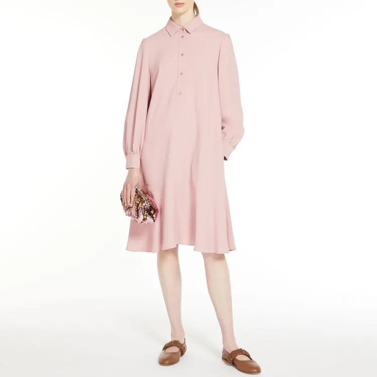 WEEKEND MaxMara Long Sleeved Dress Women's Pink-3