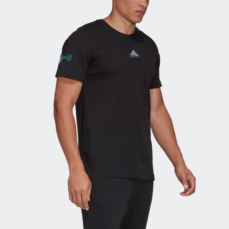 Adidas T Shirts Men Black-5