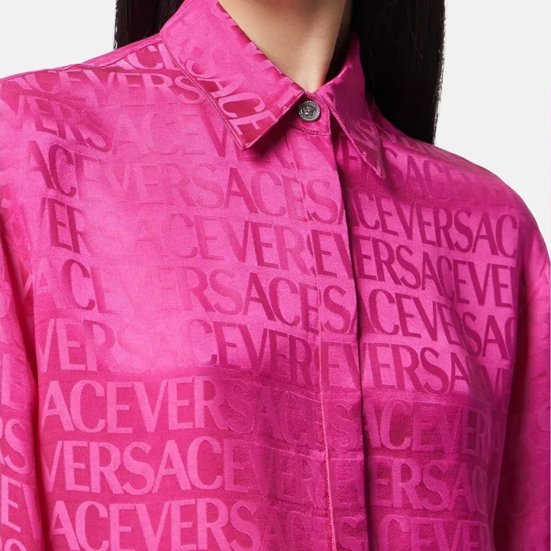 VERSACE Shirts Women's Rose Red-5