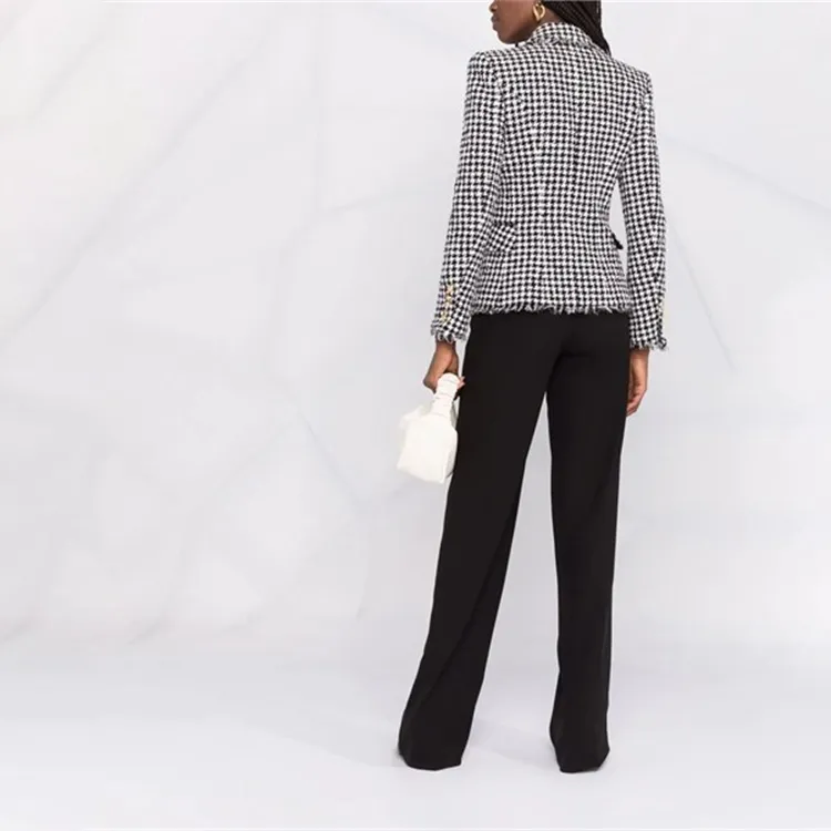 BALMAIN Jackets Women's Plaid-4