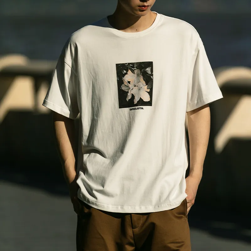 OPICLOTH SS21 Straight T Shirt Unisex White-2