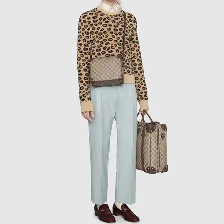 GUCCI Canvas Box Bag, Small Square Bag, Crossbody Bag, Shoulder Bag Unisex-8