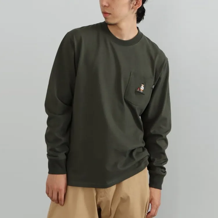 Beams T-Shirts Men Olive Green-6