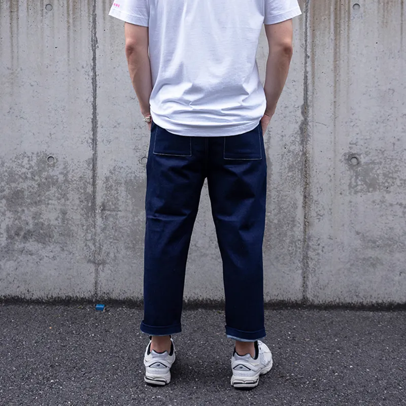 Corade Straight Jeans Unisex Navy Blue-3
