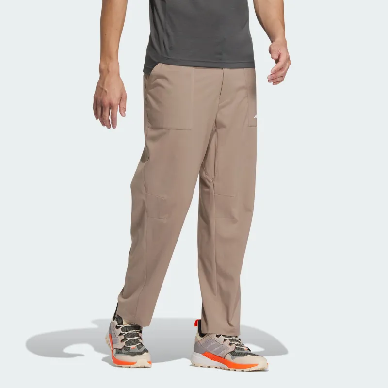 Adidas Knitted Sweatpants Men Pink Brown-3