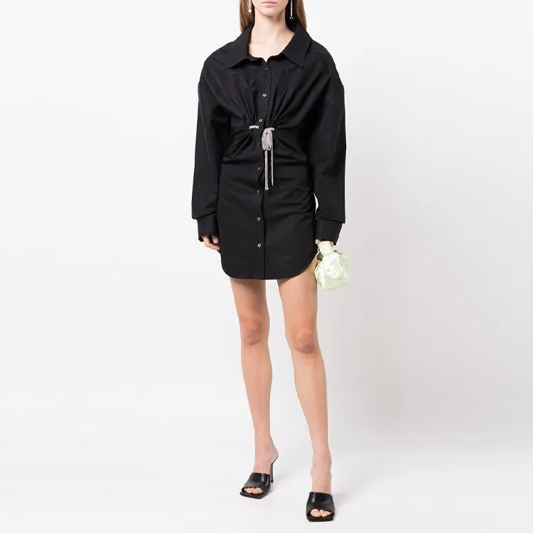Alexander Wang Crystal embellished Mini Shirt Dress-1