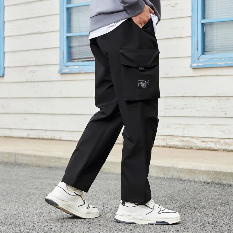 Erke Cargo Pants Men Jet Black-5