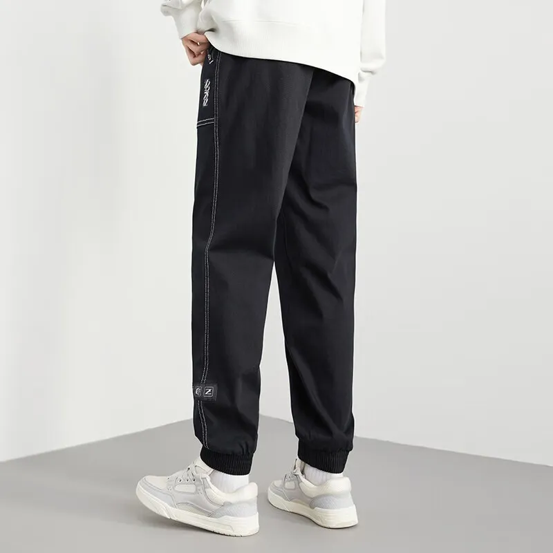 Anta Knitted Sports Pants Men's Basic Black-2-2
