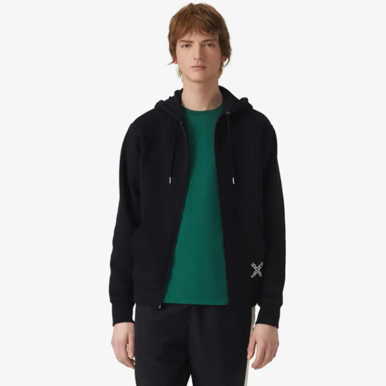 KENZO Letter Logo Sweatshirts Men Black-1