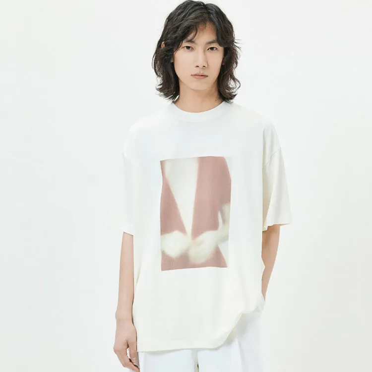 OPICLOTH T-Shirts Unisex Apricot-2