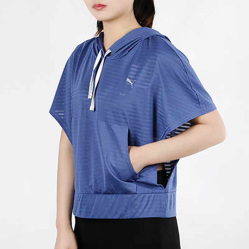 PUMA Neo Future Crop Tops Women's Blue-4
