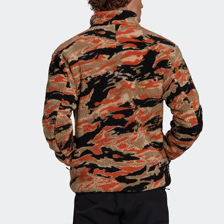 Adidas SHERPA Jacket Men's Orange Color-Blocking-4
