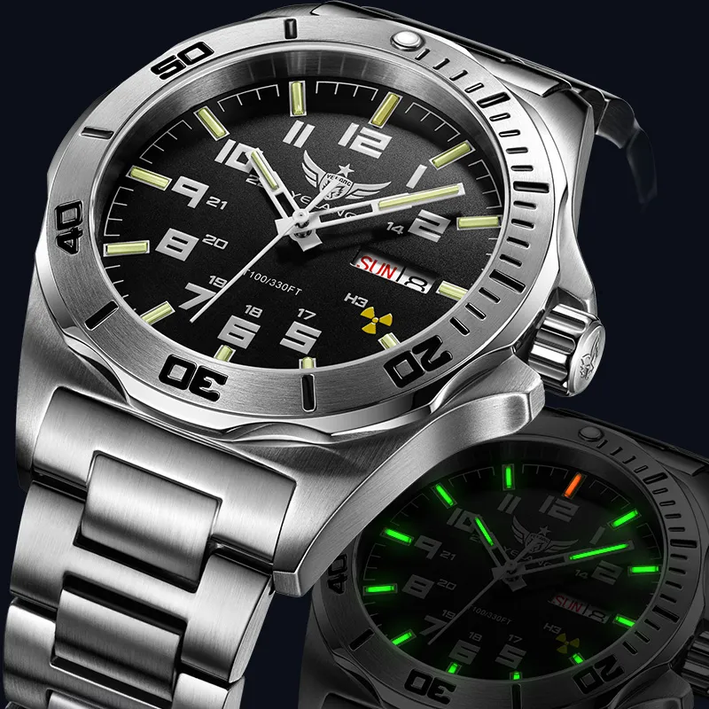 YELANG Automatic Mechanical Movement Watch Men's Watches Black Dial-9