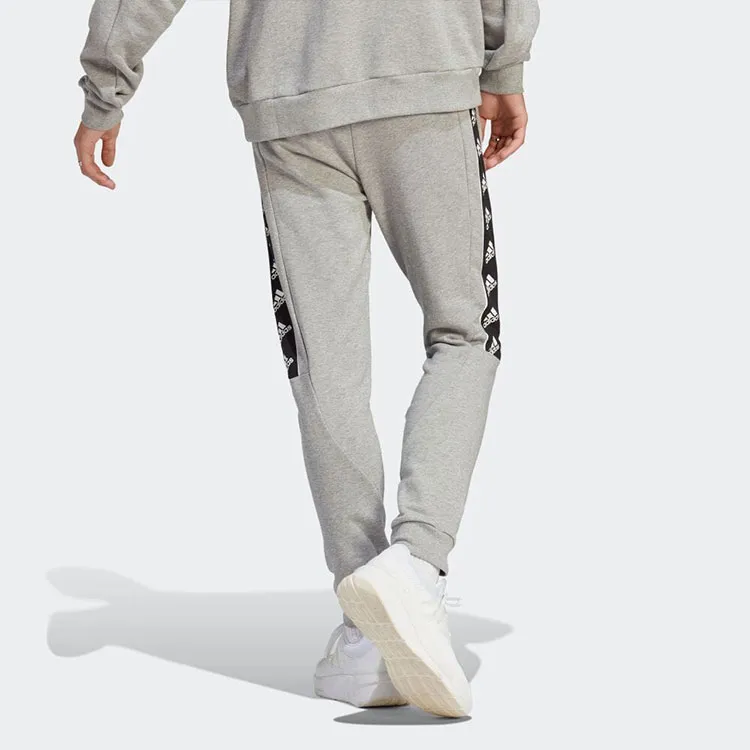 Adidas Knitted Sweatpants Men Gray-3
