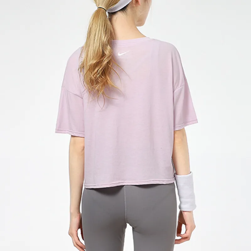 Nike Crop Tops Women's Pink-3