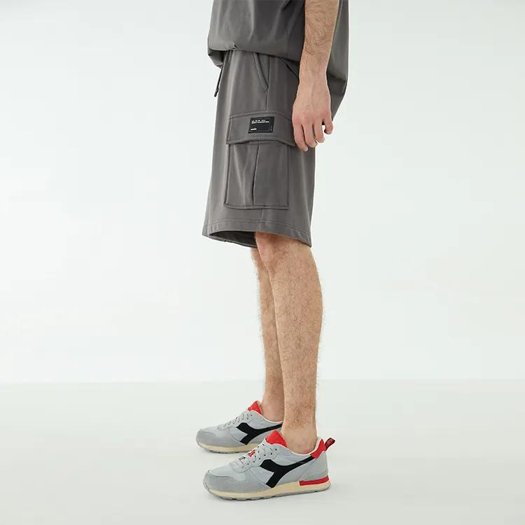 Diadora Loose Fit Shorts Men's Gray-5