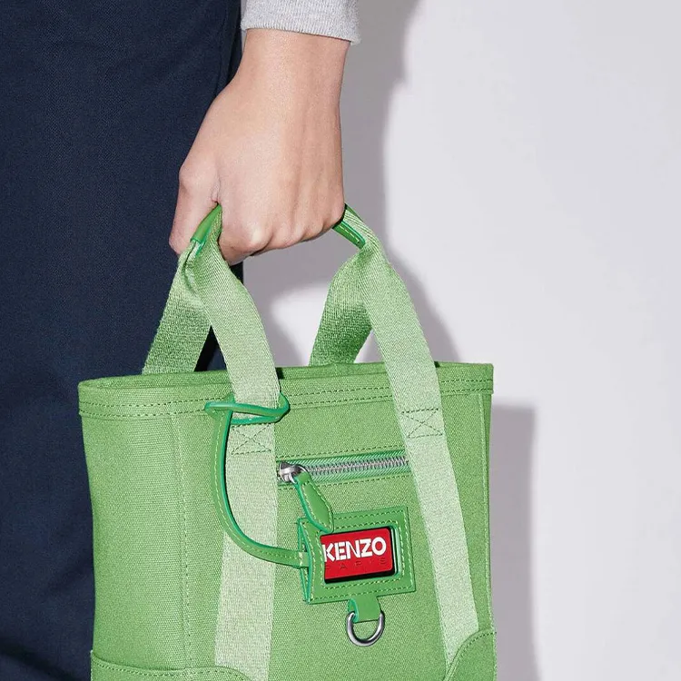 KENZO Canvas Portable Canvas Bag Crossbody Bag Mini Unisex Green-3