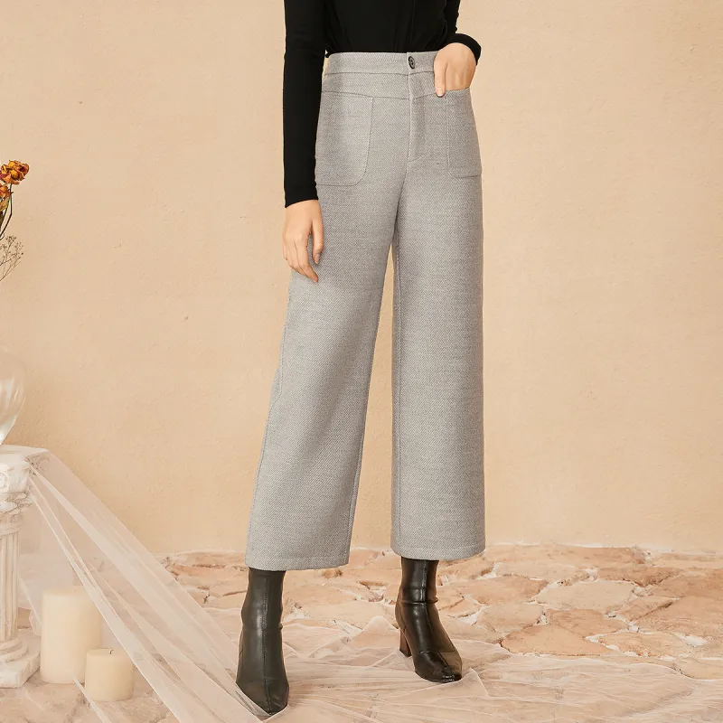 MEETLADY Straight Casual Pants Women's-6