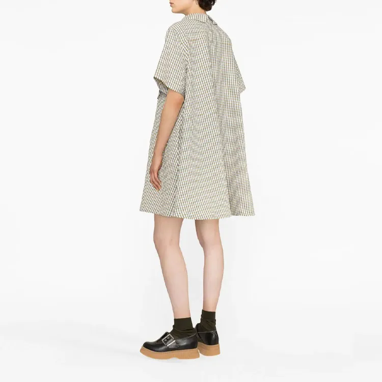 KENZO Short Sleeved Dress Women's Khaki-2